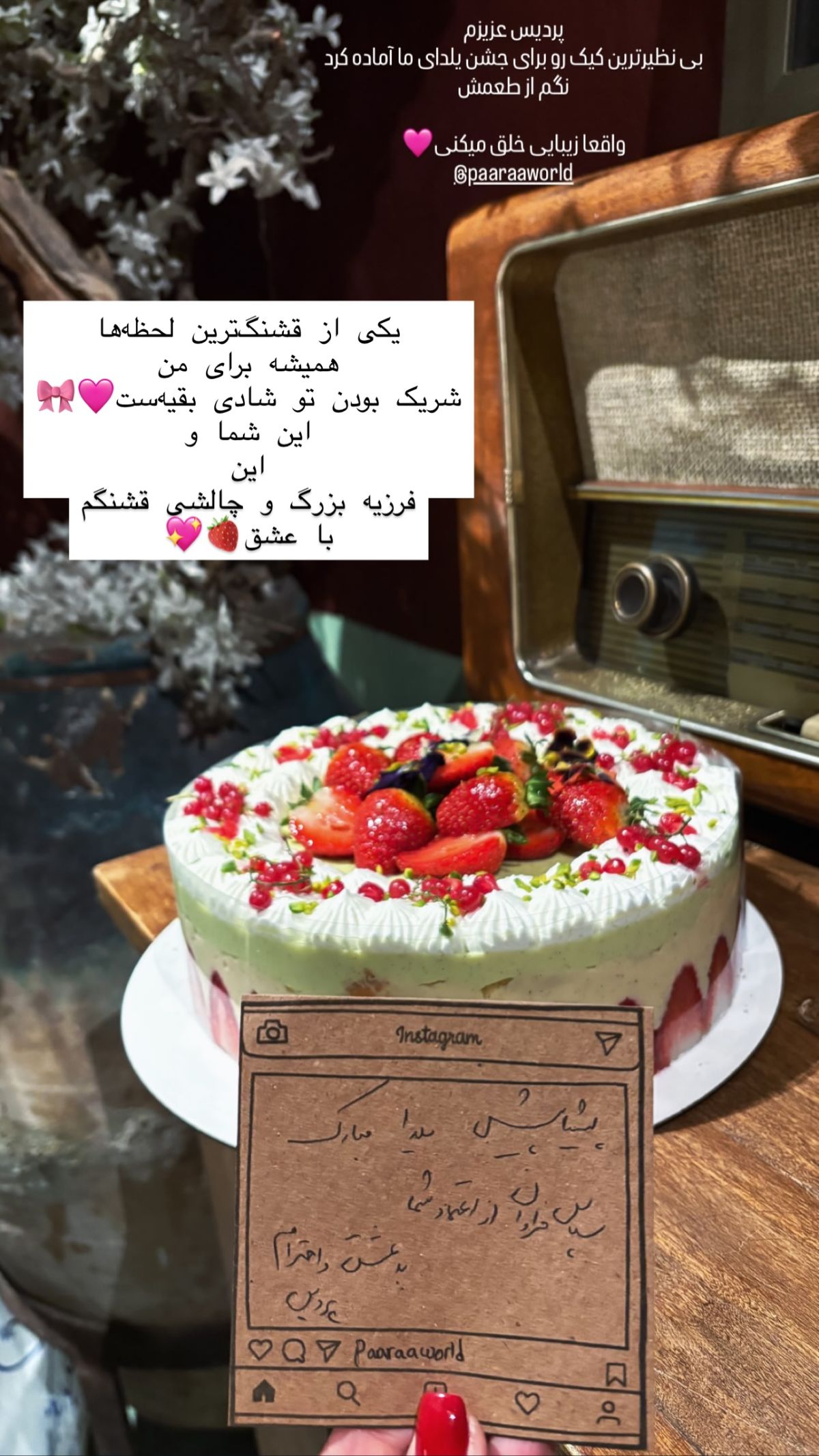 بی نظیرترین کیک رو برای جشن پلدای ما آماده کرد